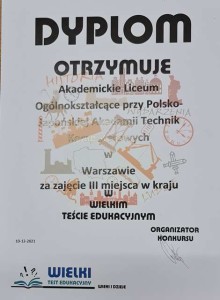 Sukcesy uczniów ALO w konkursie historycznym