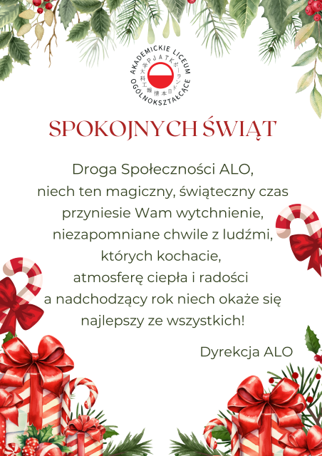 Życzenia świąteczne 2025