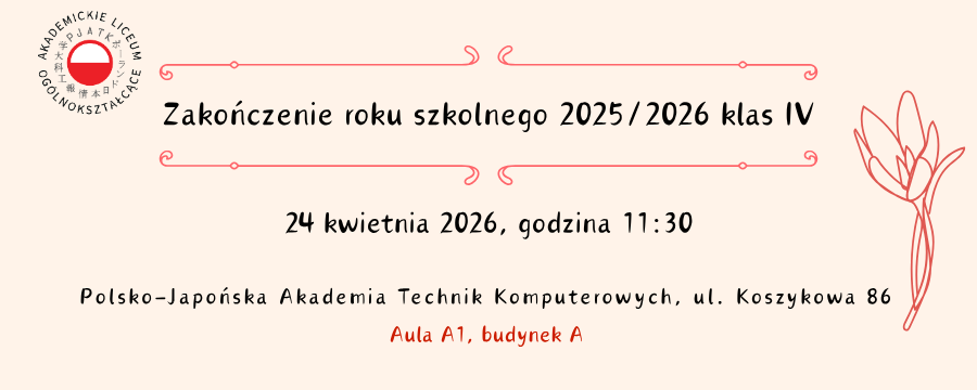 Zakończenie roku szkolnego klas IV