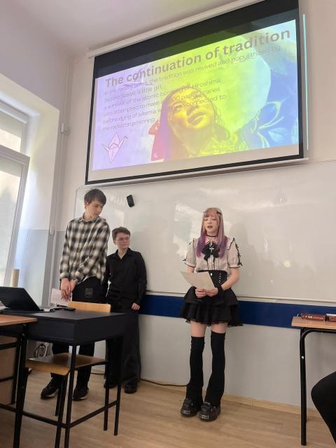 Gość z Japonii - przygotowania do Święta Szkoły