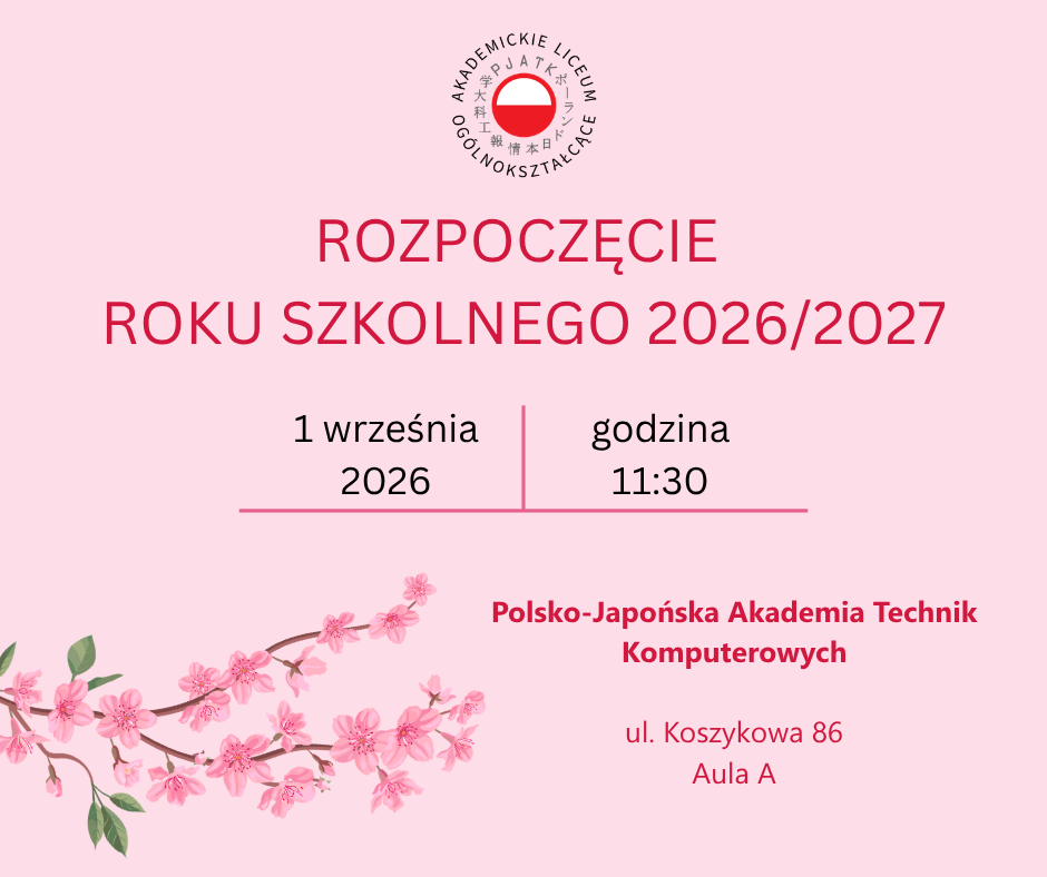 Rozpoczęcie roku szkolnego 2026/2027